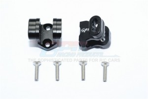 ALUMINUM REAR AXLE MOUNT SET FOR SUSPENSION LINKS 1/10 TRX4 DEFENDER TRAIL CRAWLER - Black - TRX4009-BK