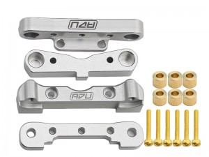 ALUMINUM 7075 FRONT & REAR LOWER SUSPENSION MOUNT SET AR330379 FOR 1/7 BIG ROCK FELONY FIRETEAM INFRACTION LIMITLESS 1/8 KRATON NOTORIOUS 6S BLX - RS-AR330379/SI