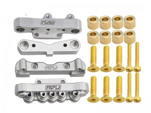 ALUMINUM 7075 FRONT & REAR LOWER SUSPENSION MUOUNT SET ARA320546 FOR 1/7 MOJAVE 6S V2 BLX - RS-ARA320546/SI
