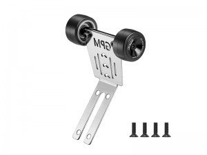 GPM MAKM040R STAINLESS STEEL BEARING WHEELIE BAR THICK 1MM FOR FOR ARRMA 1/16 MINI KRATON 3S ARA2508S - BLACK - MAKM040R-BK