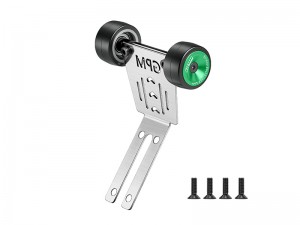 GPM MAKM040R STAINLESS STEEL BEARING WHEELIE BAR THICK 1MM FOR FOR ARRMA 1/16 MINI KRATON 3S ARA2508S - GREEN - MAKM040R-G