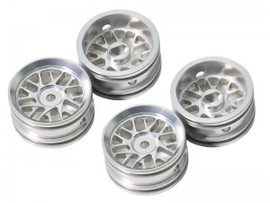 ALUMINUM 7075 0.7INCH 21 X 11mm For 1/30 AXIAL RACING SCX30 CHEVROLET K10 FORD BRONCO JEEP WRANGLER JLU AXI-2260 AXI-2048 AXI-2261 CRAWLER - SILVER - RS-WH2111A/SI