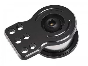 ALUMINUM SPRING SERVO SAVER 25T 10115065 FOR 1/12 TAMIYA CW-01 LUNCH BOX MIDNIGHT PUMPKIN - BLACK - RS-TA10115065/BK