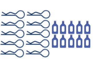 34mm BODY CLIP W. ALUMINUM MOUNT FOR 1/8 RC CAR - RS-BC02/BU