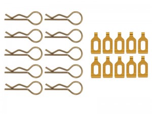 34mm BODY CLIP W. ALUMINUM MOUNT FOR 1/8 RC CAR - RS-BC02/GO