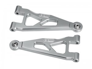 GPM MAKM055 7075 ALLOY FRONT LOWER SUSPENSION ARMS ARA-2674 FOR ARRMA 1/16 MINI KRATON 3S ARA2508S ARA2508 - SILVER - MAKM055-S