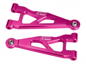 GPM MAKM055 7075 ALLOY FRONT LOWER SUSPENSION ARMS ARA-2674 FOR ARRMA 1/16 MINI KRATON 3S ARA2508S ARA2508 - PINK - MAKM055-PK