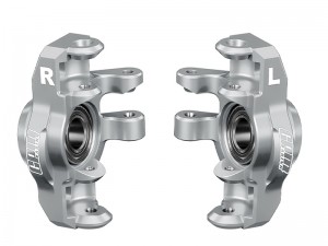 GPM 7075 ALLOY FRONT STEERING BLOCKS ARA-2676 FOR ARRMA 1/16 MINI KRATON 3S ARA2508S ARA2508 - SILVER - MAKM021-S