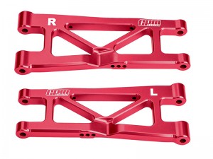 GPM MAKM056 7075 ALLOY REAR LOWER SUSPENSION ARMS ARA-2675 FOR ARRMA 1/16 MINI KRATON 3S ARA2508S ARA2508 - RED - MAKM056-R