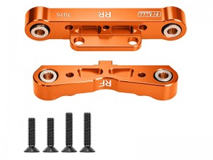 GPM MAK008N/V1 7075-T6 ALLOY REAR LOWER SUSPENSION MOUNT AR330378 AR330379 FOR ARRMA 1/8 KRATON OUTCAST TALION NOTORIOUS TYPHON 1/7 INFRACTION LIMITLESS MOJAVE FELONY 6S BLX - ORANGE - MAK009N/V1-OR