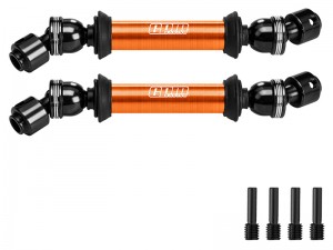 GPM SCJ037S ALLOY 6061 CENTER CVD DRIVE SHAFT AXI-2063 FOR AXIAL 1/10 SCX10 III JEEP CJ-7 SCX10 PRO CRAWLER AXI03008V2 AXI03028 - ORANGE - SCJ037S-OR