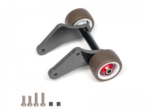 CARBON FIBER REAR WHEELIE BAR ARA-2666 FOR  ARRMA1/16 MINI KRATON 3S DSC 4X4 ARA2508S ARA2508 - RS-ARA2666/BK