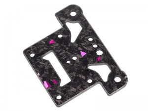 CARBON FIBER 3mm STEERING TOP PLATE ARA320598 FOR 1/8 ARRMA TYPHON 6S BLX - RS-ARA320598/BKP