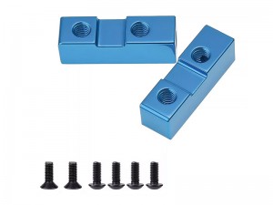 ALUMINUM SERVO MOUNT A4 0005164 FOR TAMIYA 1/12 CW-01 LUNCH BOX MIDNIGHT PUMPKIN - BLUE - RS-TA0005164/BU