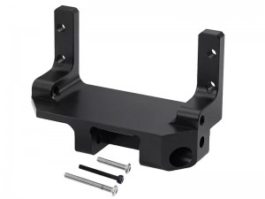 ALUMINUM AR45P PORTAL AXLES SERVO MOUNT AXI-3889 FOR 1/10 AXIAL RACING SCX10-III CRAWLER AXI03008V2 AXI-2755 - BLACK - RS-AXI3889/BK