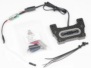 CARBON FIBER REAR LED TAILLIGHT 3CH FUNCTION ARA320758 FOR ARRMA 1/8 KRATON OUTCAST NOTORIOUS 6S BLX - RS-ARA320758R/LED