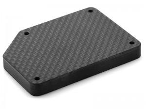 CARBON FIBER RADIO BOX COVER AR320400 FOR ARRMA 1/8 MOJAVE 1/10 KRATON OUTCAST GRANITE 4S BLX - RS-AR320400A/BK