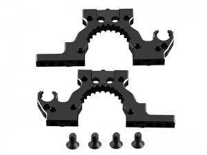 ALUMINUM FRONT / REAR BULKHEAD FOR 1/10 SAKURA CERO FWD SPORT ULTRA RC TOURING CAR - RS-SAK-C116/BK