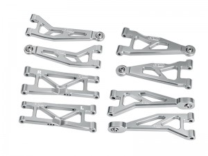 GPM MAKM4567 ALLOY FRONT & REAR SUSPENSION ARM SET ARA-2674 ARA-2675 For ARRMA 1/16 ARRMA MINI KRATON 3S ARA2508S ARA2508 - SILVER - MAKM4567-S