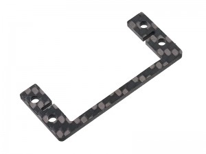 CARBON FIBER SERVO PLATE 10010309 FOR TAMIYA 1/10 TAMIYA GF-02 SQUASH VAN QUIRKHOPPER 58756 58725 - RS-TA10010309/BK