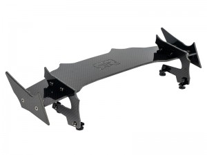 CARBON FIBER REAR WING MOUNT FOR PROLINE PRM157700 CHEVROLET CORVETTE C8 BODY 1/7 ARRMA INFRACTION FELONY 6S BLX - RS-PRM157700R-BK