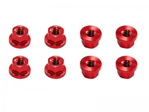 ALUMINUM M2 WHEEL LOCK NUT 8pcs AXI-3328 FOR AXIAL RACING 1/30 SCX-30 MINI CRAWLER FORD BRONCO / JEE ... - RS-AXI-3328/RE