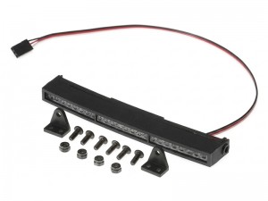 LED CURVED ROOF TOP SPOTLIGHT BAR - 116mm FOR AXIAL RACING SCX-10 TRAXXAS TRX-4 VANQUISH H10 CRAWLER - RS-LED116/BK