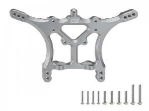 GPM RUS030 ALUMINUM REAR SHOCK TOWER 3638 FOR TRAXXAS 1/10 RUSTLER  BANDIT  SLASH 2WD STAMPEDE  TRUCK - GUN SILVER - RUS030-GS