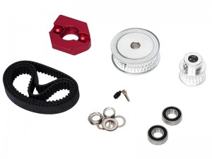 CENTER BELT CONVERSATION SYSTEM LOW FRICTION - 20T / 40T W. SLIDING MOTOR MOUNT SLIP ARA-2812 FOR ARRMA 1/7 LIMITLESS 120 8S SPEED MACHINE ARA7816 - RS-ARA2812/PL
