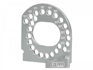 7075 ALLOY MOTOR PLATE 15T-26T FOR TRAXXAS MINI XRT MINI MAXX MINI SLASH MINI RALLY VXL - SILVER - XRTM018-S