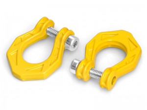 METAL BUMPER TOW HOOK FOR 1/7 1/8 1/10 AXIAL SCX-10 TRAXXAS TRX-4 CRAWLER TRUCK - YELLOW - RS-RS-CA13/YE