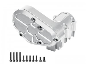 ALUMINUM TRANSMISSION CASE AXI-3311 FOR 1/30 AXIAL RACING SCX-30 K10 FORD BRONCO JEEP WRANGLER JLU CRAWLER - SILVER - RS-AXI-3311/SI