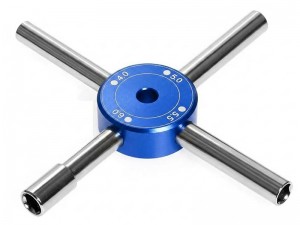 ALUMINUM 4 In 1 CROSS HEX WRENCH DRIVER 4.0 5.0 5.5 6.0mm - RS-ST027/BU