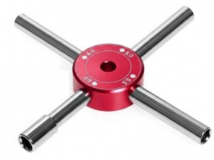 ALUMINUM 4 In 1 CROSS HEX WRENCH DRIVER 4.0 5.0 5.5 6.0mm - RS-ST027/RE