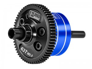GPM MAKM63S 20CrMnTi 7075 ALUMINUM  CENTER DIFFERENTIAL M0.5 63T ARA-2985 FOR ARRMA 1/16 MIN IKRATON 3S ARA2508 - MAKM63S-B