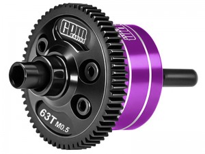 GPM MAKM63S 20CrMnTi 7075 ALUMINUM  CENTER DIFFERENTIAL M0.5 63T ARA-2985 FOR ARRMA 1/16 MIN IKRATON 3S ARA2508 - MAKM63S-P