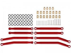 ALUMINUM FULL LINK SET AXI-3307 FOR 1/30 AXIAL RACING SCX-30 K10 FORD BRONCO JEEP WRANGLER JLU AXI-2260 AXI-2048 AXI-2261 CRAWLER - RS-AXI3307/RE