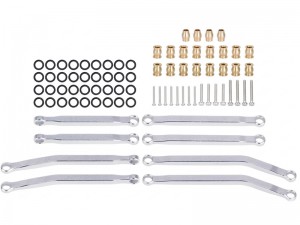 ALUMINUM FULL LINK SET AXI-3307 FOR 1/30 AXIAL RACING SCX-30 K10 FORD BRONCO JEEP WRANGLER JLU AXI-2260 AXI-2048 AXI-2261 CRAWLER - RS-AXI3307/SI