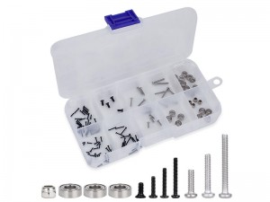 REPLACEMENT SMALL ACCESSORIES BEARING SCREWS SET FOR 1/30 AXIAL RACING SCX-30 K10 FORD BRONCO JEEP WRANGLER JLU AXI-2260 AXI-2048 AXI-2261 CRAWLER - RS-SCX30-BOX