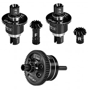20CrMnTi Steel 7075 ALLOY FRONT & CENTRE & REAR DIFFERENTIAL 12T / 30T M0.8 ARA-3294 ARA-267 ... - MAKM123063SFRS/BK