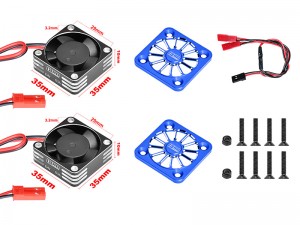 ALLOY HIGN SPEED COOLING FAN 35 X 10mm 20000 RPM FOR ARRMA 1/7 TALION 6S EXB / 1/8 KRATON 6S EXB / NOTORIOUS 6S V6 - BLUE - MTV6018FAN-B