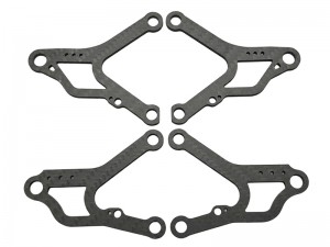 CARBON FIBER LIGHT WEIGHT FRONT & REAR LOWER WISHBONE V3 FOR 1/10 CERO ULTRA 2.0 RC CAR - RS-SAK-C10506V3/CA