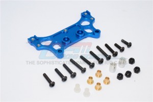 ALUMINIUM REAR DAMPER MOUNT  TAMIYA M1025 HUMMER - Blue - HM1030-B