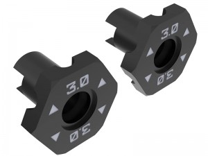 3RACING SAK-Z136 WHEEL HEX ADAPTER 3.0 / 3.5 / 4.0 mm FOR 1/10 CERO ZERO RC TOURING CAR - SAK-Z136