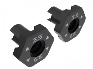 3RACING SAK-Z136 WHEEL HEX ADAPTER 3.0 / 3.5 / 4.0 mm FOR 1/10 CERO ZERO RC TOURING CAR - SAK-Z136A