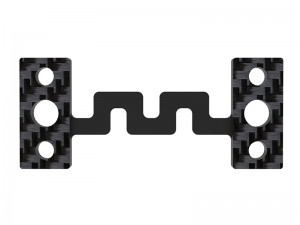 3RACING SAK-Z143 C-FRP FRONT BULKHEAD RETAINER For 1/10 ZERO CERO TOURING CAR - SAK-Z143