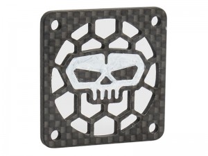 CARBON FIBER 35 X 35 X 2mm COOLING FAN COVER FOR 1/7 1/8 1/10 RC CAR - RS-FANCA3030A/BK