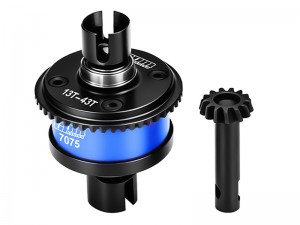 GPM LMT1343S 4140 STEEL 7075 ALLOY FRONT / REAR COMPLETE DIFFERENTIAL SET LOS242037 For LOSI 1/8 LMT 1.0 / 2.0 MONSTER LOS04022 - BLUE - LMT1343S-B
