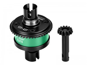 GPM LMT1343S 4140 STEEL 7075 ALLOY FRONT / REAR COMPLETE DIFFERENTIAL SET LOS242037 For LOSI 1/8 LMT ... - LMT1343S-G