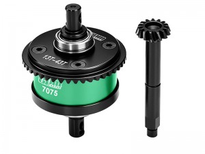 GPM LMT1343S/CS 4140 STEEL 7075 ALLOY CENTER COMPLETE DIFFERENTIAL 13 / 43T 1.0 MOD For LOSI 1/8 LMT 1.0 / 2.0 MONSTER LOS04022 - GREEN - LMT1343S/CS-G